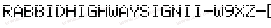 RabbidHighwaySignIi-W9Xz字体转换