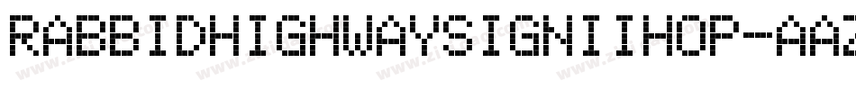 RabbidHighwaySignIiHop-AAz2字体转换