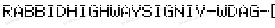 RabbidHighwaySignIv-WdAG字体转换