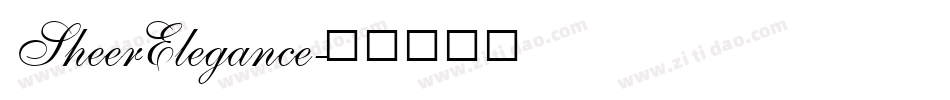 SheerElegance字体转换