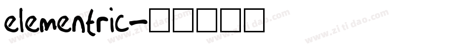 Elementric字体转换