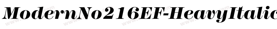 ModernNo216EF-HeavyItalic字体转换