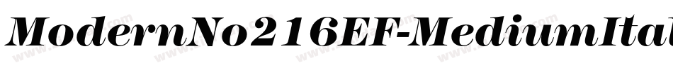 ModernNo216EF-MediumItalic字体转换
