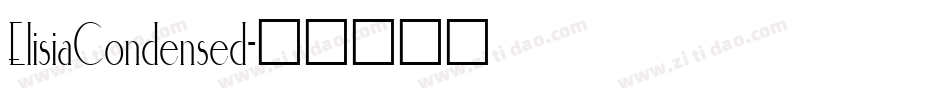 ElisiaCondensed字体转换