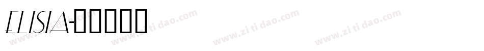 ELISIA字体转换