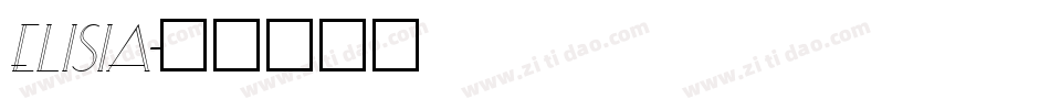 ELISIA字体转换