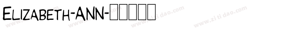 Elizabeth-ANN字体转换