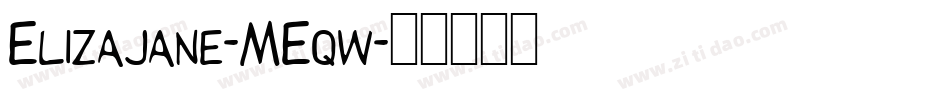 Elizajane-MEqw字体转换