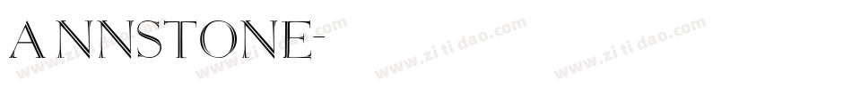 AnnStone字体转换