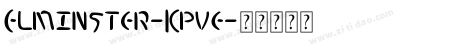 Elminster-Kpve字体转换