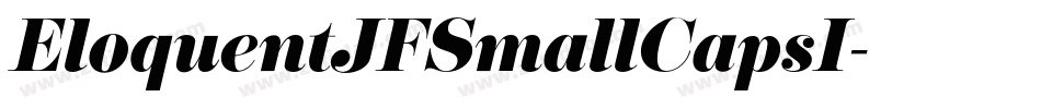 EloquentJFSmallCapsI字体转换