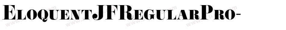 EloquentJFRegularPro字体转换