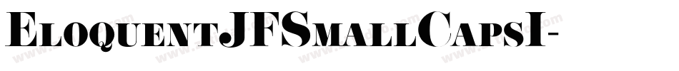 EloquentJFSmallCapsI字体转换