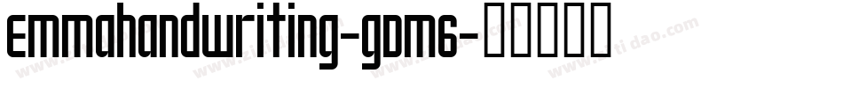 Emmahandwriting-gDm6字体转换