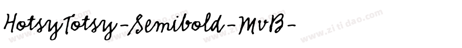 HotsyTotsy-Semibold-MvB字体转换