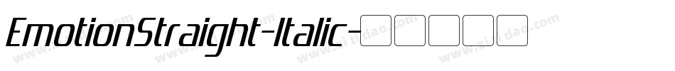 EmotionStraight-Italic字体转换