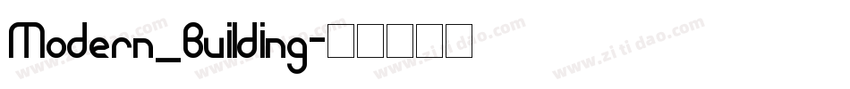 Modern_Building字体转换