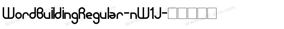 WordBuildingRegular-nW1J字体转换