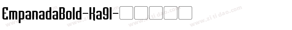 EmpanadaBold-Ka9l字体转换