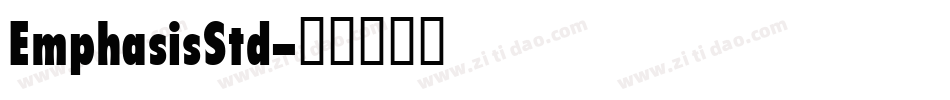 EmphasisStd字体转换
