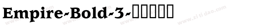 Empire-Bold-3字体转换