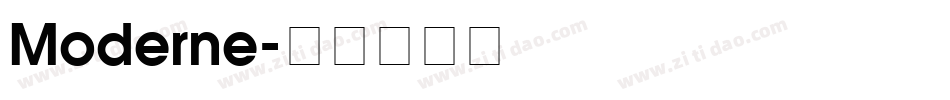 Moderne字体转换