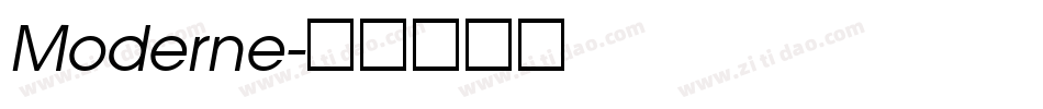 Moderne字体转换