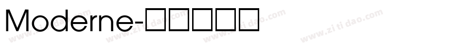 Moderne字体转换