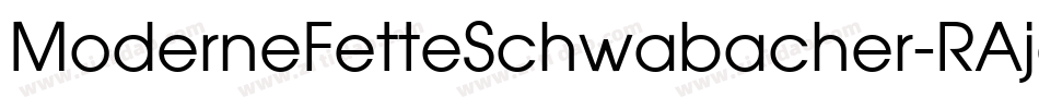 ModerneFetteSchwabacher-RAje字体转换