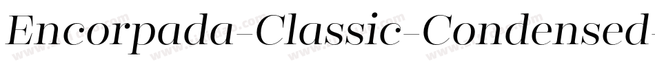 Encorpada-Classic-Condensed-Regular字体转换