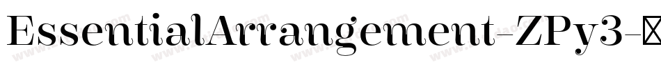 EssentialArrangement-ZPy3字体转换
