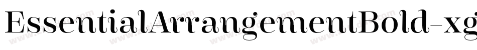 EssentialArrangementBold-xgnm字体转换
