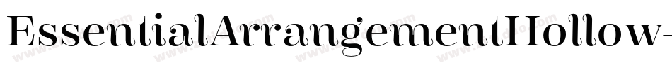 EssentialArrangementHollow-AXmp字体转换