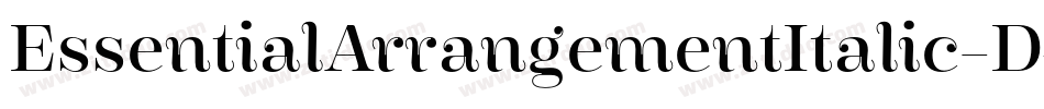 EssentialArrangementItalic-D4aD字体转换 EssentialArrangementItalic-D4aD字体转换