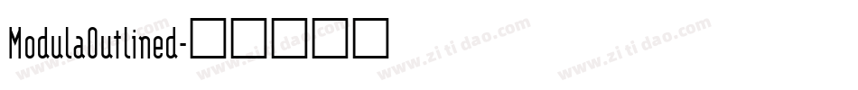 ModulaOutlined字体转换