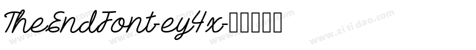 TheEndFont-ey4x字体转换