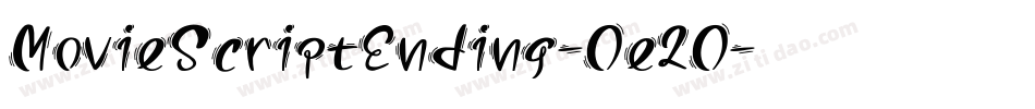 MovieScriptEnding-Oe2O字体转换