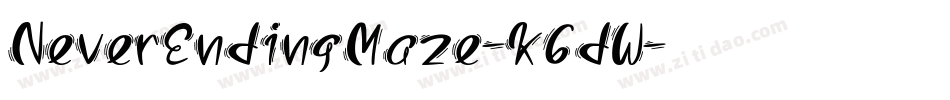 NeverEndingMaze-K6dW字体转换
