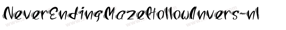 NeverEndingMazeHollowInvers-nlvY字体转换