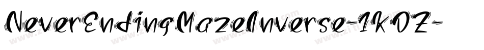 NeverEndingMazeInverse-1KDZ字体转换