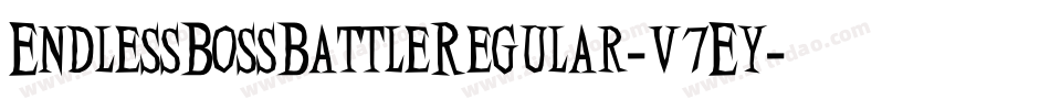 EndlessBossBattleRegular-v7Ey字体转换