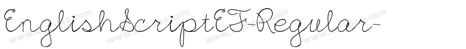 EnglishScriptEF-Regular字体转换