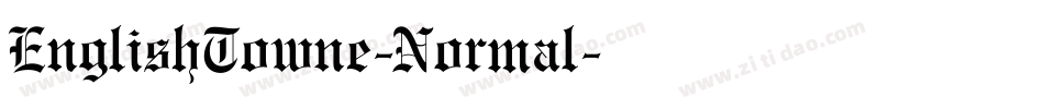 EnglishTowne-Normal字体转换