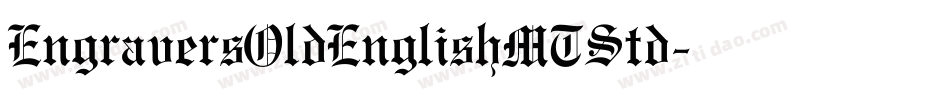 EngraversOldEnglishMTStd字体转换