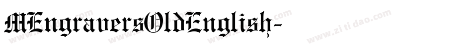 MEngraversOldEnglish字体转换