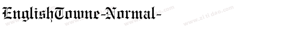 EnglishTowne-Normal字体转换