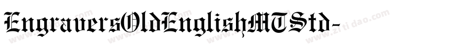 EngraversOldEnglishMTStd字体转换