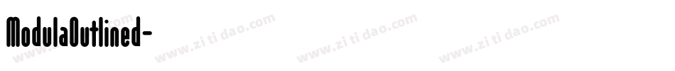 ModulaOutlined字体转换