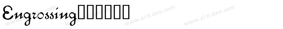 Engrossing字体转换