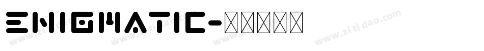 Enigmatic字体转换